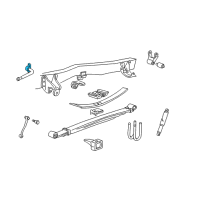 OEM 2001 Ford F-350 Super Duty Stabilizer Bar Bracket Diagram - F81Z-5486-AB