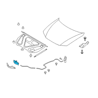 OEM 2010 Hyundai Azera Latch Assembly-Hood Diagram - 81130-3L020