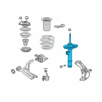 OEM 2019 Honda Civic Shock Absorber Unit, Left Front Diagram - 51621-TBF-A01