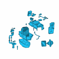 OEM Toyota Land Cruiser Evaporator Assembly Diagram - 87030-60022