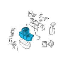 OEM 2005 Lexus LX470 Evaporator Sub-Assy (Rear) Diagram - 88501-60150