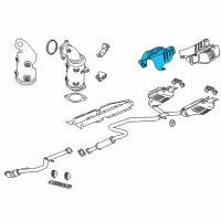 OEM 2018 Chevrolet Malibu Heat Shield Diagram - 23333240