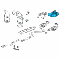 OEM 2018 Chevrolet Malibu Heat Shield Diagram - 23333241