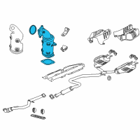 OEM 2022 Chevrolet Malibu Catalytic Converter Diagram - 12684676