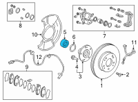 OEM 2022 Honda Civic BEARING, FR- HUB Diagram - 44300-T20-A02