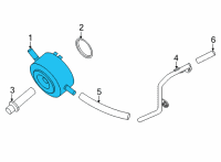 OEM Nissan Frontier Cooler ASY Oil Diagram - 21305-EA25B