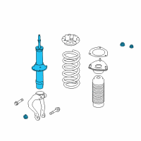 OEM 2019 Infiniti Q60 Shock Absorber Kit-Front Diagram - E6110-5CB1A