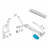 OEM 2017 Toyota Camry Wiper Motor Diagram - 85110-06190