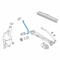 OEM 2014 Toyota Avalon Washer Hose Diagram - 85374-07060