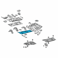 OEM 2010 Toyota Prius Front Floor Pan Diagram - 58112-47900