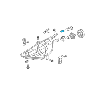 OEM Acura Bulb (Wy5W 12V5W) Diagram - 33301-S2A-003