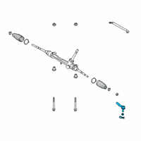 OEM 2022 Toyota Corolla Outer Tie Rod Diagram - 45047-49195