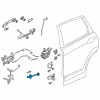 OEM 2018 Honda CR-V Checker, Rear Door Diagram - 72840-TLA-A01