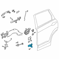 OEM 2017 Honda CR-V Hinge, Right Rear Door (Lower) Diagram - 67920-TLA-A01ZZ