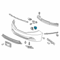 OEM 2017 Honda Odyssey Sensor Assembly, Parking (Crystal Black Pearl) Diagram - 39680-TK8-A01ZD