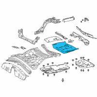 OEM 2016 Lexus IS300 Pan, Rear Floor Diagram - 58311-53040