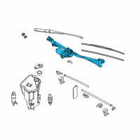 OEM BMW Windshield Wiper Motor Diagram - 61-61-7-192-969