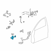 OEM Acura Checker, Left Front Door Diagram - 72380-SJA-A01