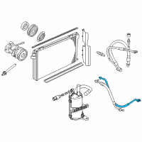 OEM Ford Crown Victoria AC Hose Diagram - 6W7Z-19835-AA