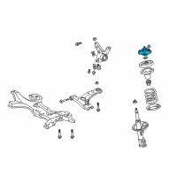 OEM Toyota Celica Upper Mount Diagram - 48609-20471