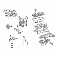 OEM 2010 Toyota 4Runner Vibration Damper Bolt Diagram - 90105-16041