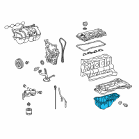 OEM 2007 Toyota Tacoma Lower Oil Pan Diagram - 12102-75021