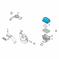 OEM Hyundai Cover-Air Cleaner Diagram - 28111-F2500