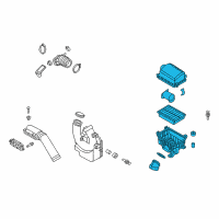 OEM Hyundai Cleaner Assembly-Air Diagram - 28110-F2450