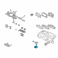 OEM 2008 Honda Civic Switch Assembly, Hazard (Gun Metallic) Diagram - 35510-SNA-A01ZA