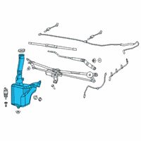 OEM 2022 Ram 2500 Reservoir-Windshield Washer Diagram - 68440464AA