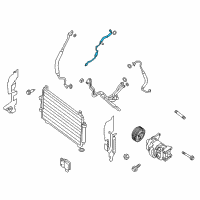 OEM 2015 Nissan Pathfinder Pipe Assembly-Front Cooler, High Diagram - 92440-9NB0A