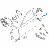 OEM 2012 Infiniti M37 Rod-Key Lock Diagram - 80515-1MA0A