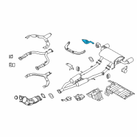 OEM Infiniti Bracket Exhaust Mounting Diagram - 20741-JL00B