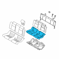 OEM 2007 Ford Mustang Seat Cushion Pad Diagram - 6R3Z-76600A88-A