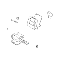 OEM 2007 Nissan Armada Knob-Switch, Front Seat RECLINING L Diagram - 87063-7S002