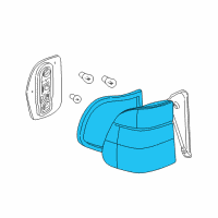 OEM 2002 BMW 540i Rear Light In The Side Panel, Left Diagram - 63-21-6-900-215
