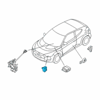 OEM 2019 Hyundai Veloster Sensor Assembly-Front Impact Diagram - 95930-J9000