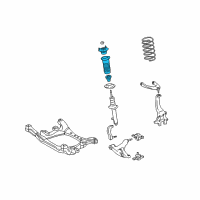 OEM 2006 Lexus GS430 Front Suspension Support Assembly Diagram - 48680-30320