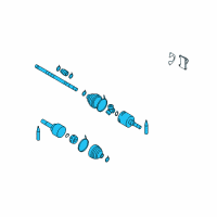 OEM Nissan Cube Shaft Assembly-Front Drive RH Diagram - 39100-ED805