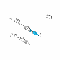 OEM 2012 Nissan Cube Joint Assembly Outer Diagram - 39711-ED105