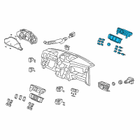 OEM 2011 Honda Pilot Control Assy., Heater *NH365L* (BLACK METALLIC) Diagram - 79500-SZA-A01ZA