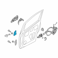 OEM 2020 Nissan NV200 Hinge Assy-Front Door, Upper RH Diagram - 80400-AX000