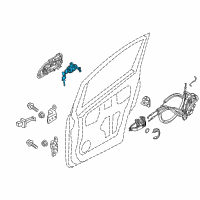 OEM 2016 Nissan NV200 Cylinder Set - Door Lock, LH Diagram - H0601-3LM0A