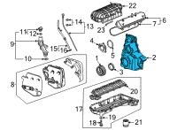 OEM Chevrolet Corvette Front Cover Diagram - 12707629