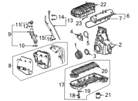 OEM Chevrolet Drain Plug Washer Diagram - 12671740