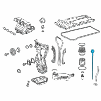 OEM 2014 Lexus ES300h Gage Sub-Assembly, Oil L Diagram - 15301-36032