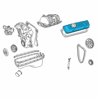 OEM 2003 Dodge Dakota Cover-Cylinder Head Diagram - 53020609