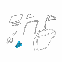 OEM Lexus GX460 Motor Assy, Power Window Regulator Diagram - 85720-30431
