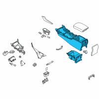 OEM 2021 Infiniti Q60 Body-Console Diagram - 96911-6HL5A