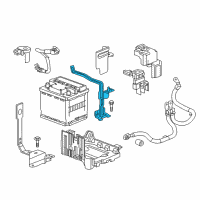 OEM Chevrolet Bolt EV Hold Down Diagram - 42520255